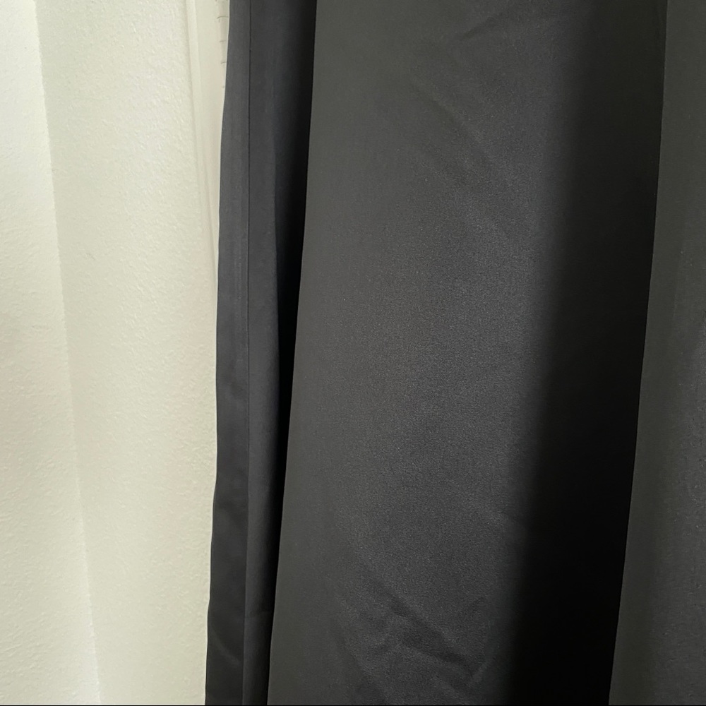 Vintage black satin maxi ball gown skirt - Picture 2 of 5